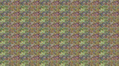 Raster illüstrasyonu. Çiçek süsü ile kusursuz desen. Yeşil ve nötr renkte çiçekler.