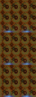 Renkli çiçekler. Raster illüstrasyonu. El çizimi çiçekli soyut çizim deseni.