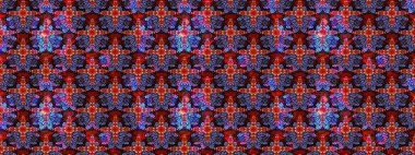 Nazikçe, güzel çiçek arkaplanı. Kırmızı renkte çiçekler. Raster çiçek desenli ve çiçekli..