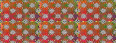 Kahverengi renkte kahverengi papatya deseni. Raster illüstrasyonu. Kahverengi renklerde.