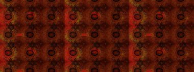 Raster illüstrasyonu. Çiçek deseni. Kahverengi renkte çiçek eskizi. Şatafatlı bahar bahçesi dokusu. Kahverengi renkte çiçekler.