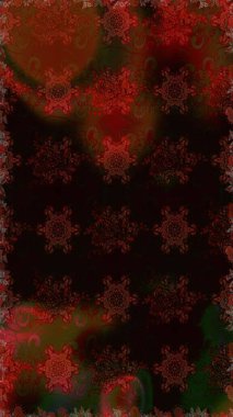 Raster Yumuşak kumaş deseni. Klasik taslak çizimi. Raster çiçek izi. Çiçekli siyah ve kahverengi desenli..