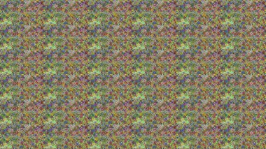 Raster illüstrasyonu. Çiçek süsü ile kusursuz desen. Yeşil ve nötr renkte çiçekler.