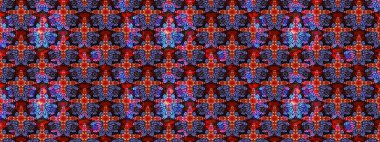 Nazikçe, güzel çiçek arkaplanı. Kırmızı renkte çiçekler. Raster çiçek desenli ve çiçekli..