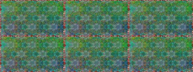 Raster hisseleri. Suluboya, elle çizilmiş. Çiçekler yeşil ve maviye. Kusursuz arkaplan deseni.