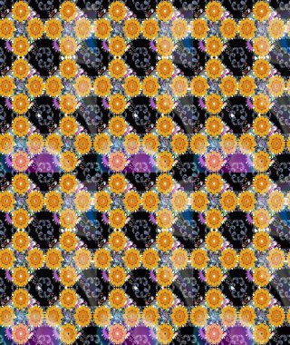 Kullanılabilir Tekstil, tebrik kartı, boyama kitabı, telefon durumda yazdırma için. Hint çiçek desenli madalyon desen. Raster kına dövme tarzı. Etnik Mandala süsleme.