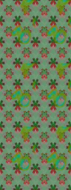 Ağaç dallı bahar çiçekleri ile desen, çiçek siluetiyle yeşil renkler. Raster deseni.