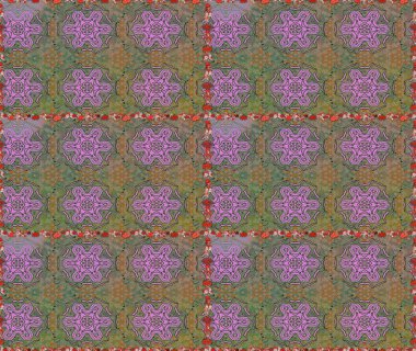 Eski usul. Kusursuz bir geçmişi var. Raster. Tomurcukları çiçek olan sevimli bir çiçek deseni. Raster illüstrasyonu. Kumaş, tekstil ve duvar kağıdı baskısı için..