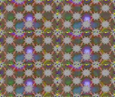 Kahverengi ve gri renkli çiçekler. Küçük çiçekte sevimli çiçek deseni var..