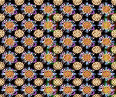 Kusursuz Vintage Çiçek Deseni. Raster Kalça dokusu deseni.