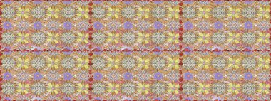 Çiçekli karalama şeklinde Raster çiçek deseni. Nazik, narin çiçek arkaplanı. Tarafsız ve bej renkli çiçekler.