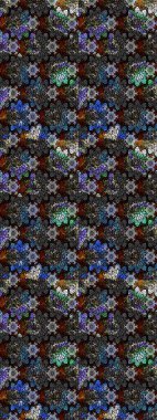 Küçük çiçekte güzel bir çiçek deseni var. Raster deseni. Çiçekli çiçek deseni, suluboya..