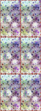 Renkli Yaz Temalı Kusursuz Arkaplan. Düz Çiçek Elementleri Tasarımı. Raster Illustrasyon 'da moda olmayan çiçek deseni. Güzel kumaş deseni.