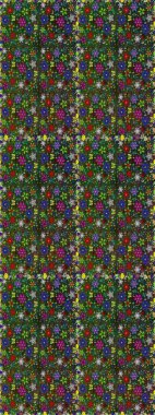 Bahar mevsimi. Yeşil ve gri renkli çiçekler. Raster dikişsiz şirin çiçek deseni. Tatil havası. Nazik romantik baskı.