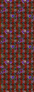 Eskiz arkaplan modeli. Raster hisseleri. Suluboya, elle çizilmiş. Çiçekler kırmızı ve kahverengi.