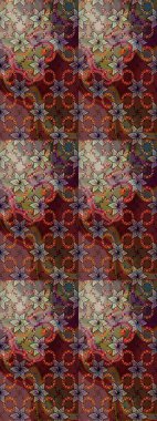 Kahverengi renkli çiçekler. Küçük çiçekte sevimli çiçek deseni var..