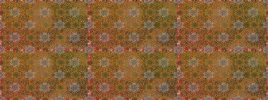 Raster illüstrasyonu. Kahverengi renklere karalamalar çizen kusursuz çiçek deseni.