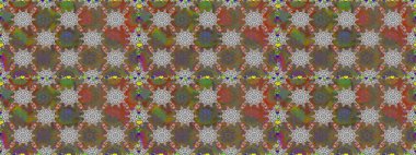 Nazik, sevimli çiçek arkaplanı. Çiçekli karalama şeklinde Raster çiçek deseni. Kahverengi ve gri renkte çiçekler.