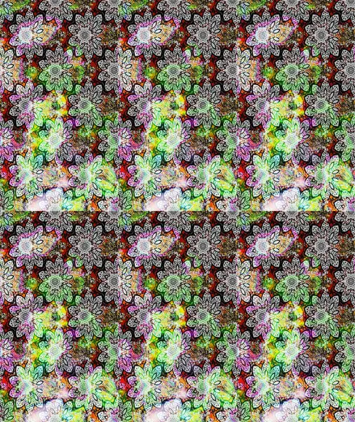 Güzel çiçek deseni. Gri renkli çiçekler. Renkli Bahar Teması eskiz kalıbı. Düz Çiçek Elementleri Tasarımı.