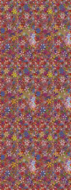 Sanat ilham verici ve pembe renkli çiçekler ve arkasında izler bırakıyor. Karalama çiçekleri kusursuz desen. Kahverengi ve pembe el çizimi desen. Raster deseni.