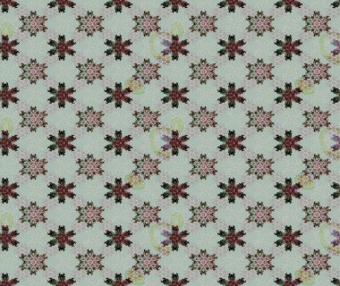 Gri renklerde. Çiçekli güzel suluboya desen. Raster illüstrasyonu.