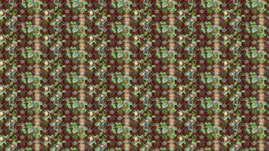 Yeşil renkli çiçekler. Düz Çiçek Elementleri Tasarımı. Sketch Colour Spring Theme eskiz kalıbı. Sevimli çiçek raster deseni.