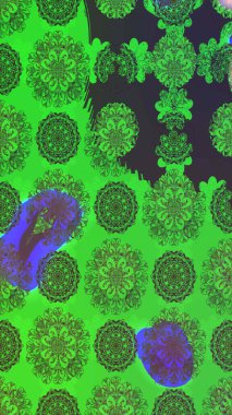 Raster illüstrasyonu. Yeşil renkte zarif çiçek buketi suluboya. Renkli Bahar Teması eskiz kalıbı. Düz Çiçek Elementleri Tasarımı.