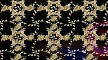 Siyah renklerde. Anti-stres için soyut örnek sayfası. Raster illüstrasyonu.