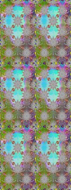 Sevimli çiçek raster deseni. Renkli Yaz Temalı Kusursuz Arkaplan. Modaya uygun kumaş deseni. Düz Çiçek Elementleri Tasarımı.