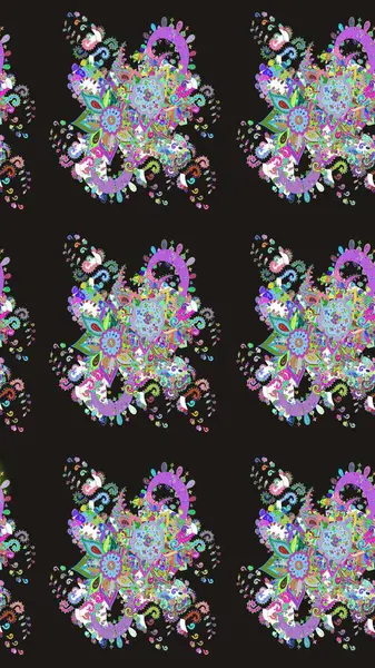 Raster güzel bir çiçek deseni çizmiş. Tatil havası. Bahar mevsimi. Gri renkli çiçekler. Nazik romantik baskı.