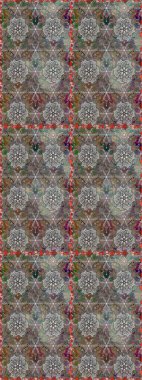 Nazik, narin çiçek arkaplanı. Gri ve kahverengi renkli çiçekler. Raster çiçek desenli ve çiçekli..