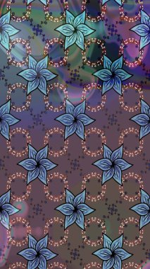 Çiçekler suluboya tarzında kahverengi renkte. Kahverengi renkte çiçekler olan çiçek deseni çiz.