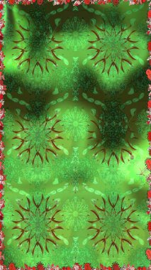 Sorunsuz çiçek deseni kaydırma kağıt, davet, el ilanı, afiş veya Web sitesi Web sitesi arka plan duvar kağıdı için kullanılabilir. Elle çizilmiş Raster resim. Parlak unsurları.