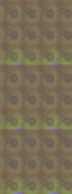 Çiçek buketleriyle klasik bir eskiz şekli. Raster illüstrasyonu. Kahverengi ve bej renklerde.