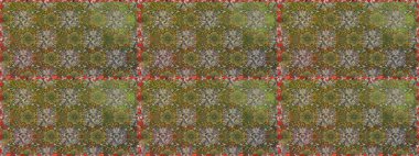 Kahverengi renklere karalamalar çizen kusursuz çiçek deseni. Raster illüstrasyonu.