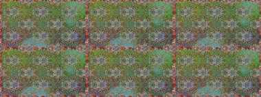 Raster illüstrasyonu. Raster çiçekleri klasik tarzda çizilmiş. Yumuşak, yeşil ve kahverengi renklerde bahar çiçekleri. Çiçekli, pürüzsüz desen.