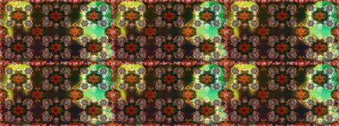 Küçük çiçekte güzel bir desen. Kahverengi ve gri çiçekli bahar çiçekleri. Motley illüstrasyonu. Moda baskıları için zarif bir şablon. Küçük renkli çiçekler..