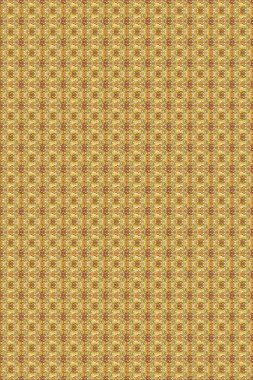 Kar taneleri radyal sarı, bej ve kahverengi renkler. Renkli arka planda güzel kar taneleri. Raster illüstrasyonu..