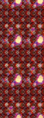 Düz Çiçek Elementleri Tasarımı. Raster illüstrasyonundaki çiçek desenli çizim. Renkli Bahar Teması eskiz kalıbı. Kahverengi ve kırmızı renkte çiçekler.