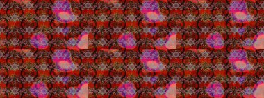 Eski moda arka plan. Raster illüstrasyonu. Çiçek çelengi. Desen, çizim, çiçek sınırı. Güzel, parlak, pürüzsüz kumaş, tuval. Kıvırcık, parlak örgü.