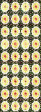 Çiçek desenli raster, yeşil çizgi grafik desenli soyut raster arkaplan. Modern stil dokusu.