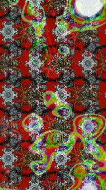 Raster stili kumaş deseni. Çiçekler suluboya çizim deseni.