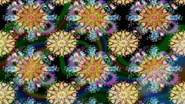 Kusursuz raster deseni. Güzel kumaş deseni. Çiçek arka planı.