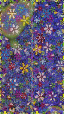 Raster. Zarif, parlak ve kusursuz mor çiçek desenli tasarım. Sabıka baskıları, bebek kıyafetleri, duvar kâğıtları, paket kutuları vb..