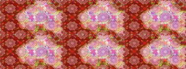 Küçük yabani çiçeklerdeki kusursuz halk desenleri. Özgürlük stili Millefleur 'lar. Taşralı şıklığı. Tekstil, duvar kağıdı, kapaklar, yüzey, baskı, hediye paketi, hatıra defteri, dekupaj için çiçek çayırı arka planı.