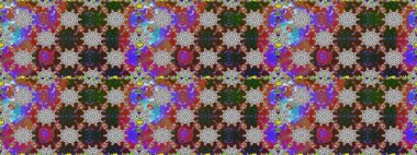 Raster illüstrasyonu. Gri ve kahverengi renklerde güzel çiçekleri ve yaprakları olan pürüzsüz desen, suluboya çiçek deseni, duvar kağıdı, kart ya da kumaş için fayanslı.