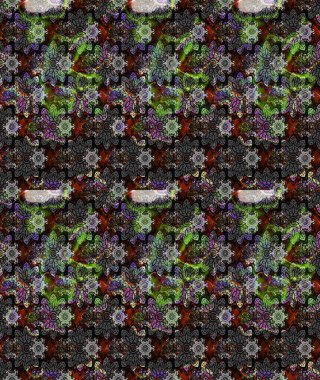 Çiçek desenli çizim. Düz Çiçek Elementleri Tasarımı. Gri renkli çiçekler. Asya tekstil tarzında. Raster illüstrasyonu. Renkli Bahar Teması çizim şablonu.