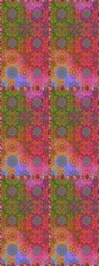 Blossoming background for printing on fabric, wallpaper and paper. Bright bouquets on a fashion grunge background. Cute seamless pattern with a small flower in a vintage style. Raster illustration.