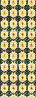 Yumuşak, bahar çiçekli arka plan. Çiçekli karalama şeklinde Raster çiçek deseni. Yeşil renkte çiçekler.