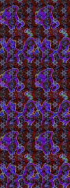 Çizim çiçek deseni duvar kâğıdı olarak kullanılabilir. Kahverengi renkli çiçekler. Raster illüstrasyonu.